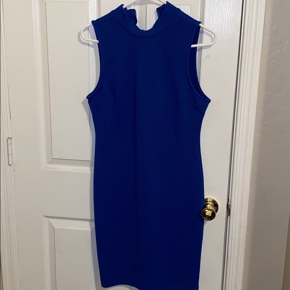 Sleeveless back zip dress